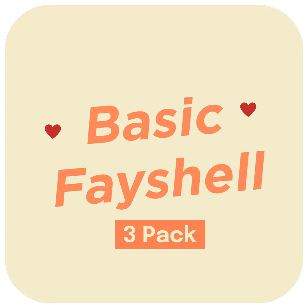 Love Your Skin 3 x Basic Fayshell Pack