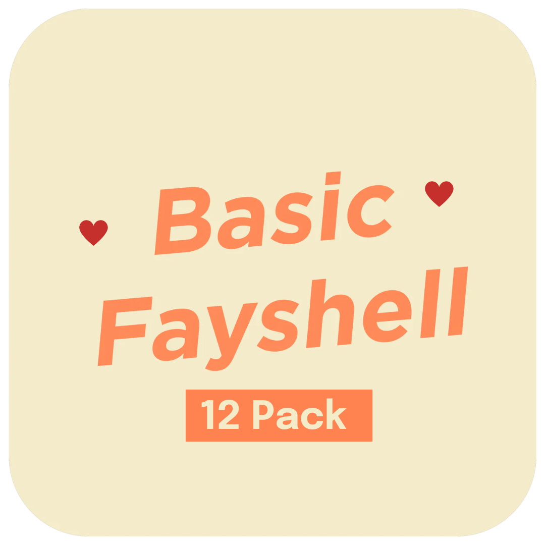 Love Your Skin 12 x Basic Fayshell Pack