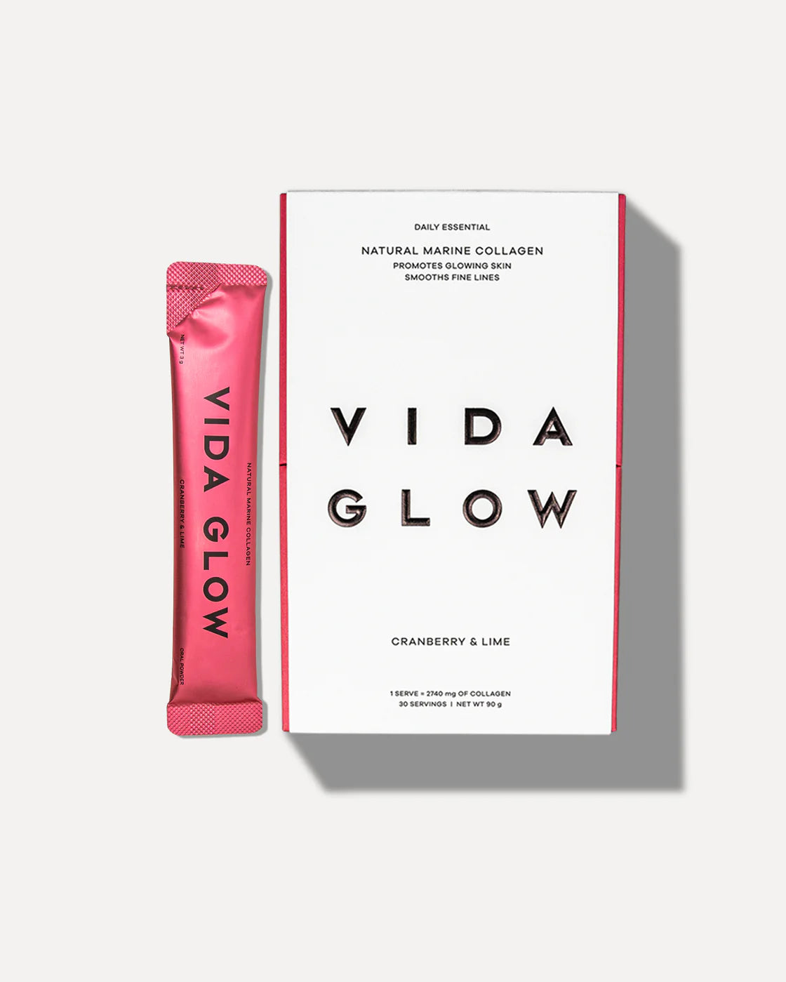 Vida Glow Natural Marine Collagen Cranberry & Lime